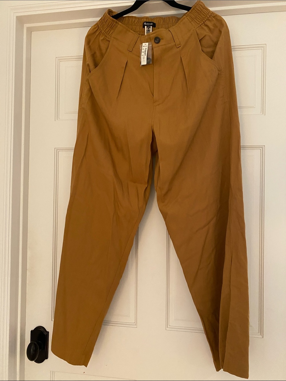 Madewell pants in Camel Brown